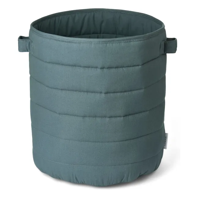 Lia Organic Cotton Storage Basket | Grey blue