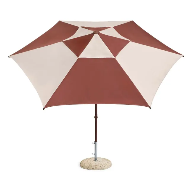Hexagonal parasol Terrazza | Burgundy