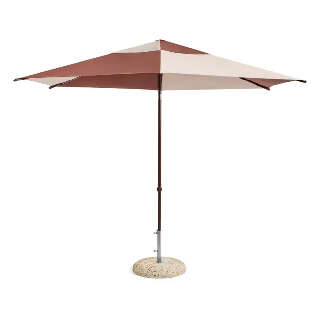 Parasol hexagonal Terrazza | Burgundy