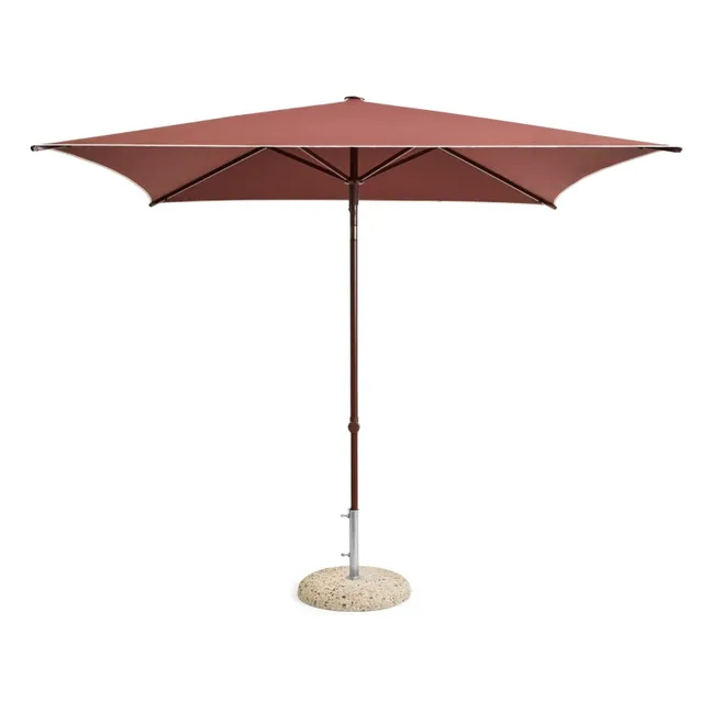 Square parasol Terrazza  | Burgundy
