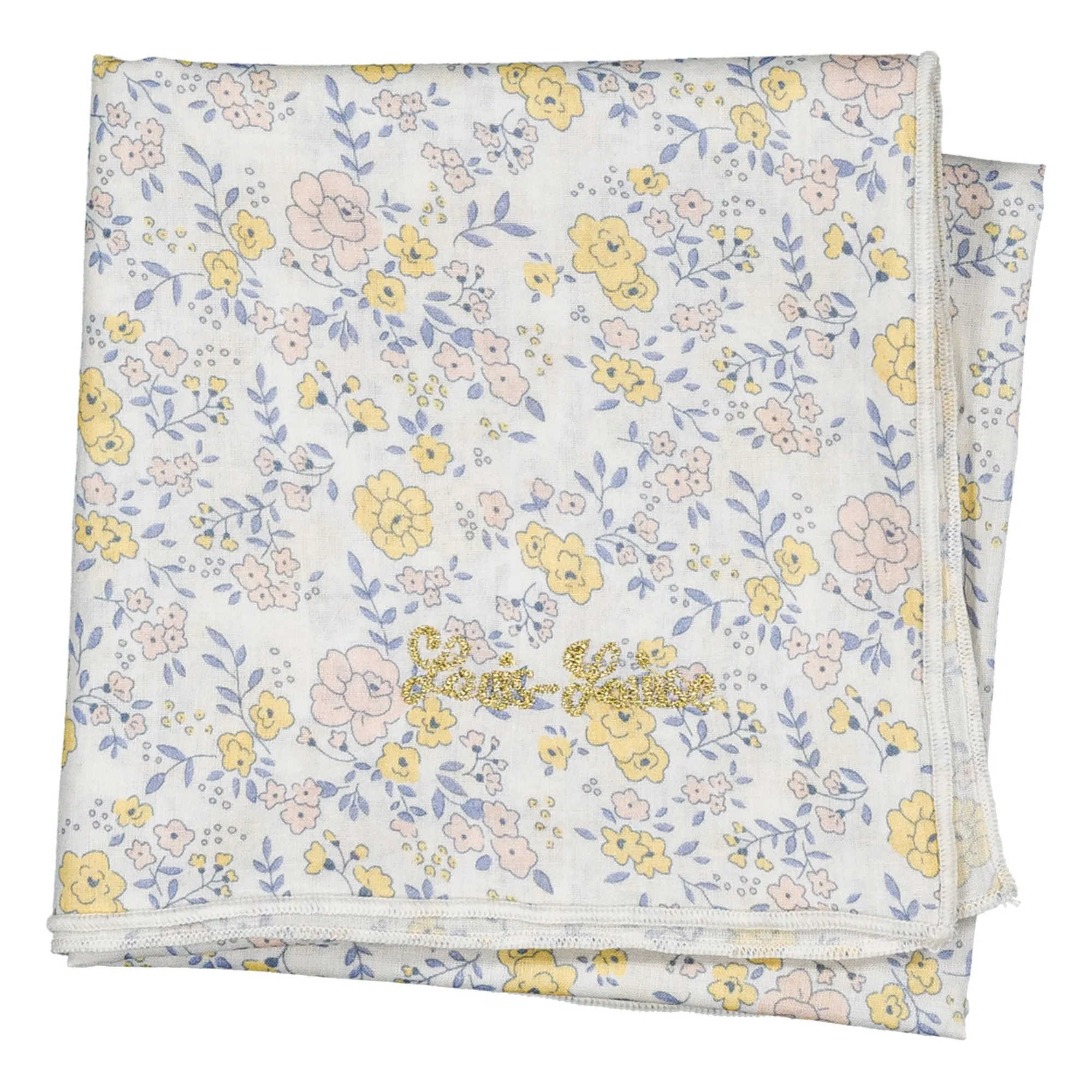 Louis Louise White Flowered Scarf