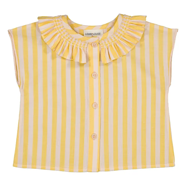 Blusa de rayas Nilah | Amarillo