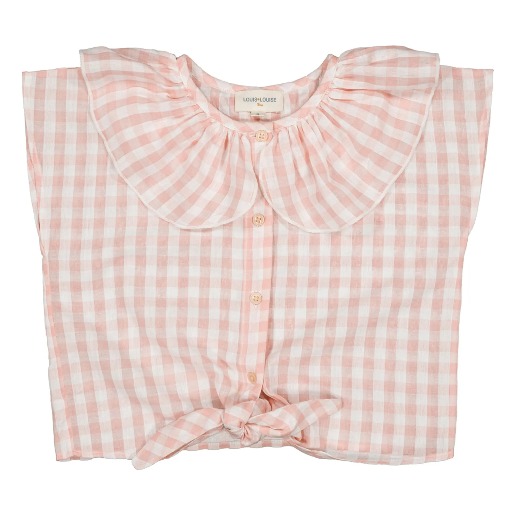 Louis Louise Pale Pink April Vichy Blouse