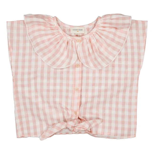 Blouse April Vichy | Rose pâle