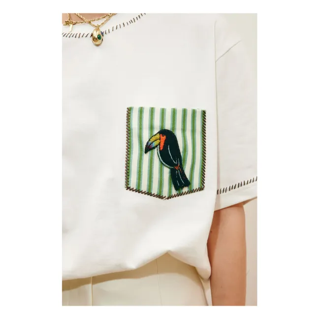 Toucan organic cotton T-shirt | White