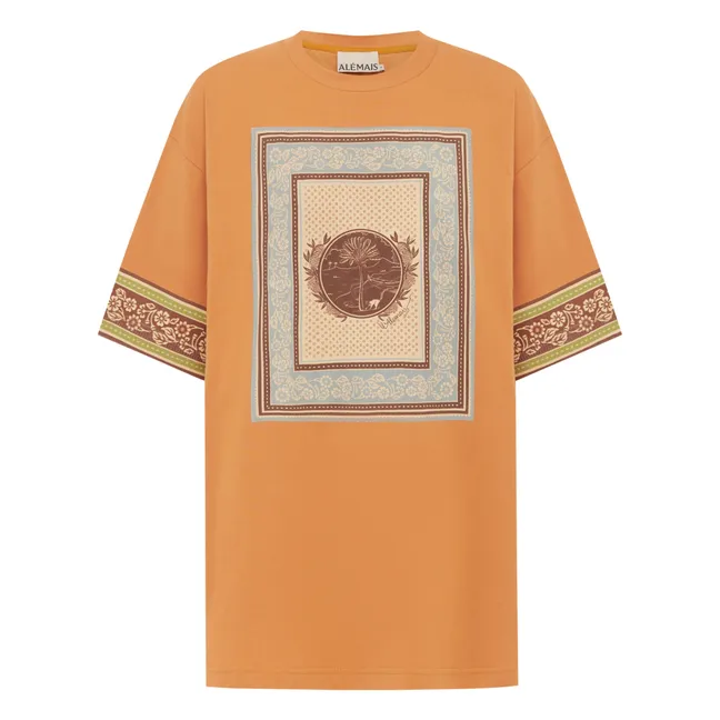 Camiseta Alberta de algodón ecológico | Naranja