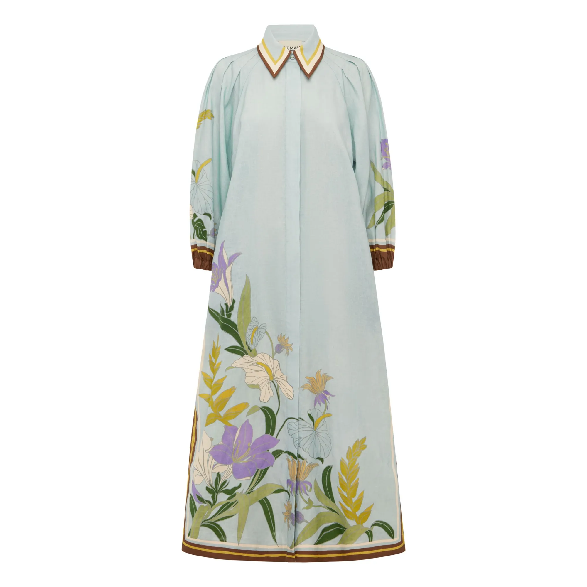 Alémais Light Blue Alfie Linen Dress