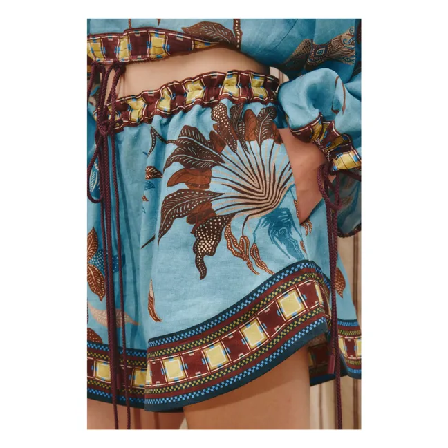 Georgie Linen shorts | Blue