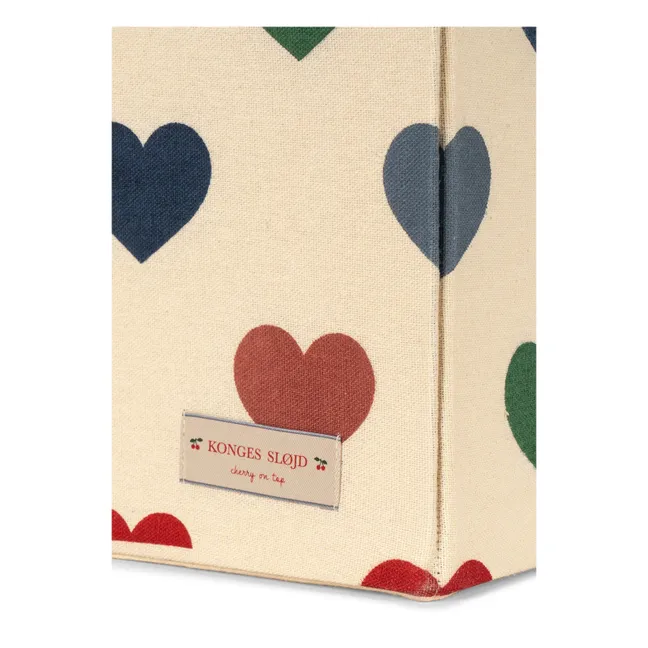 Hearts storage baskets - Set of 2 | Pink