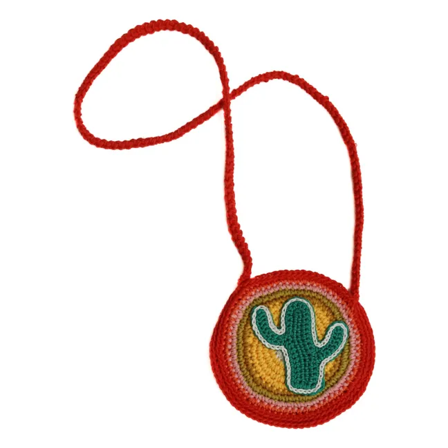 Cactus Crochet Bag | Red