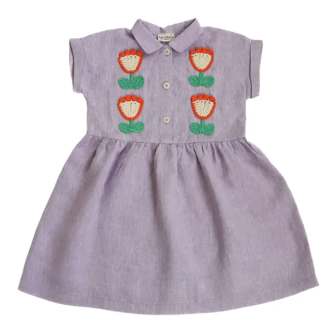 Mila Linen dress | Mauve
