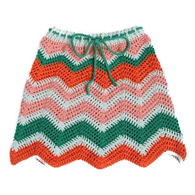 Etna Crochet skirt | Green
