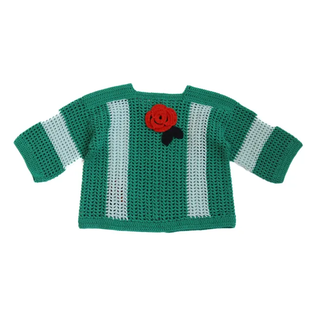 Penelope Crochet Jacket | Green