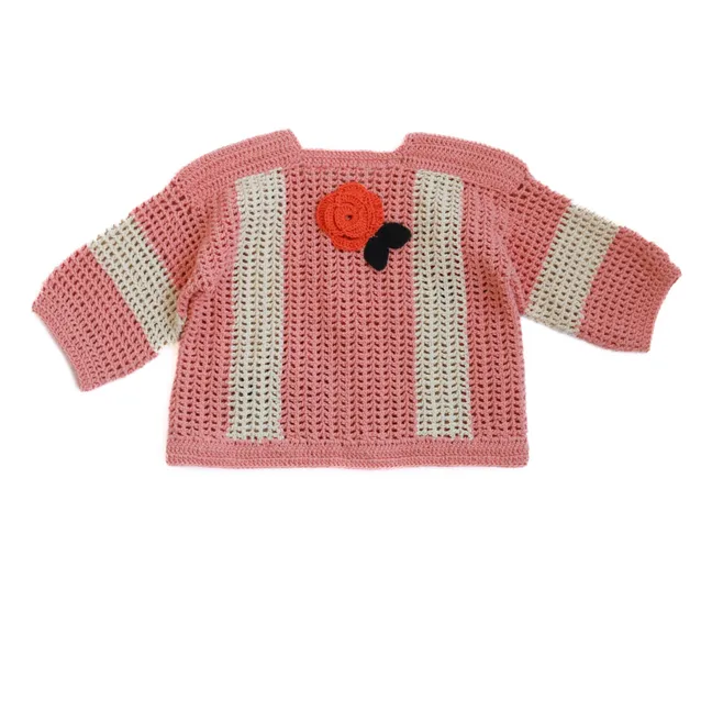 Penelope Crochet Jacket | Pink