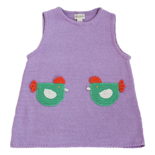 Robe Arda Maille | Mauve