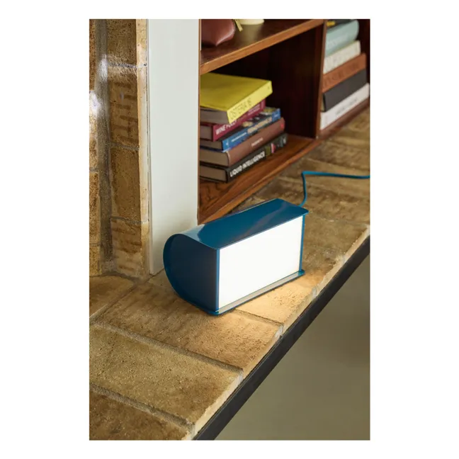 Book table lamp | Petrol blue