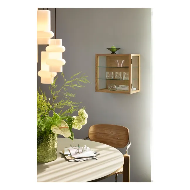 Suspensions en verre Pilule double | Blanc