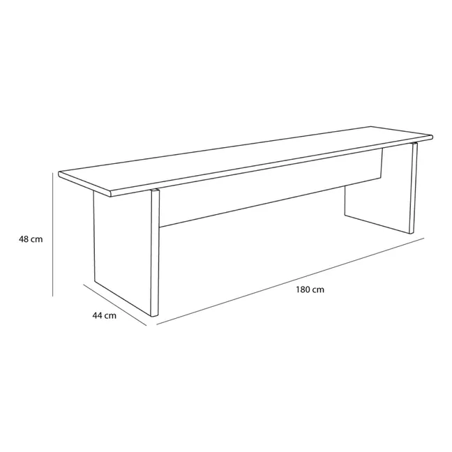 Banc en chêne Baenk