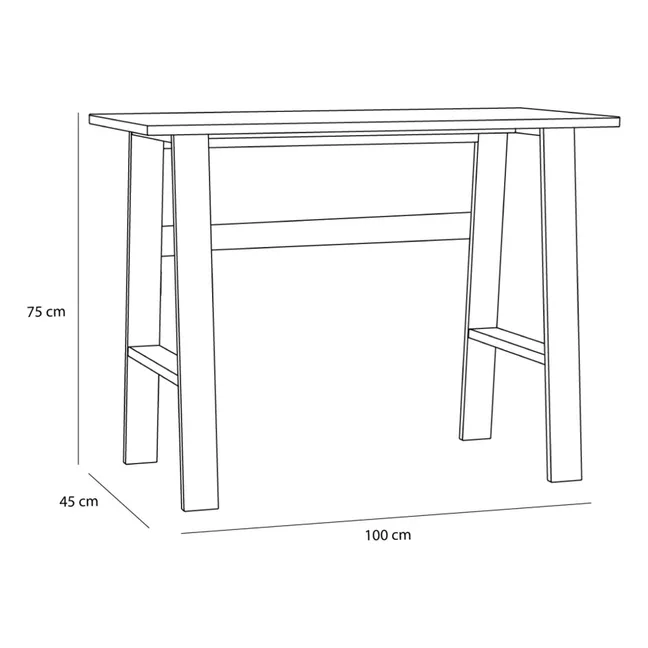 Bureau en chêne Poke