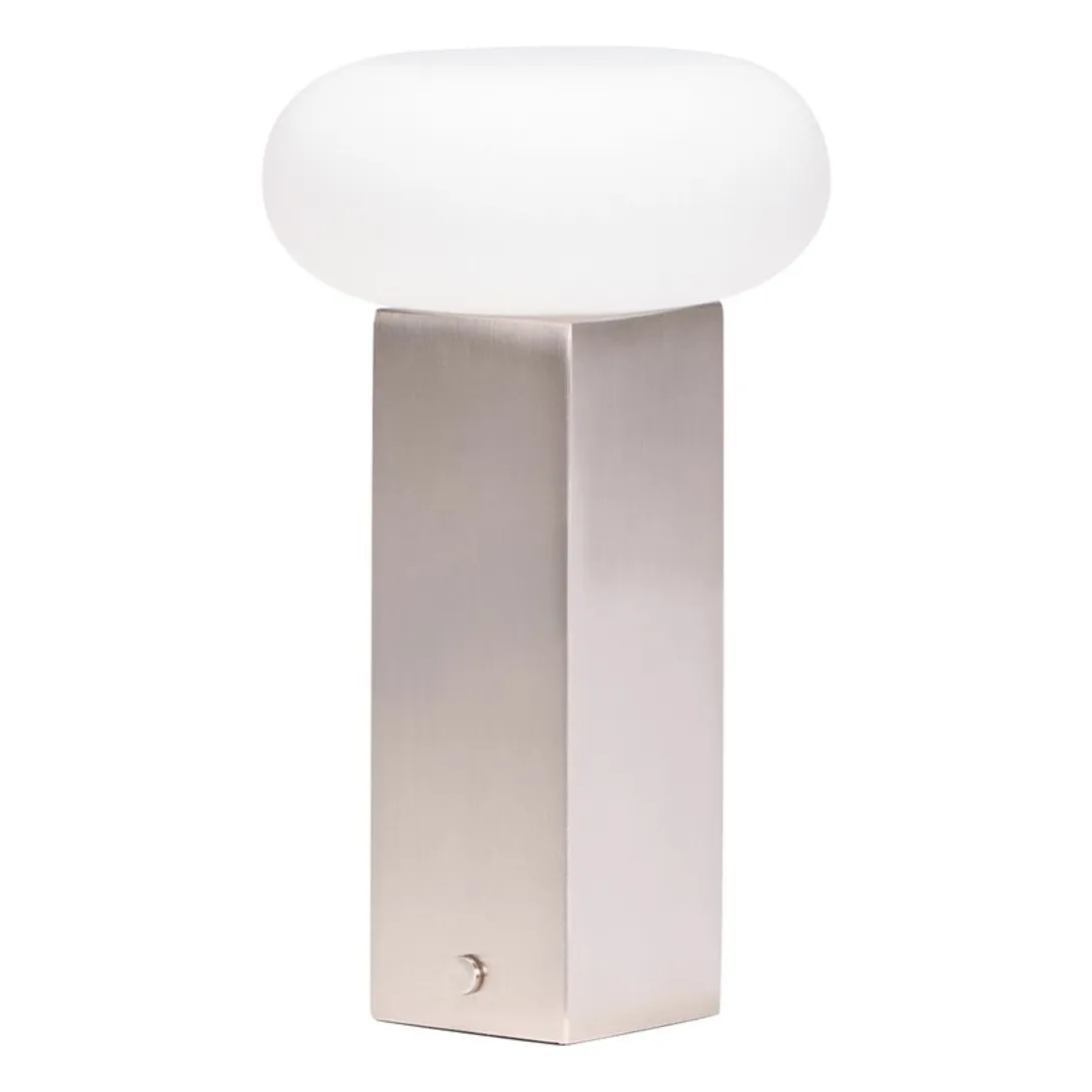 Hübsch Silver Low Portable Lamp
