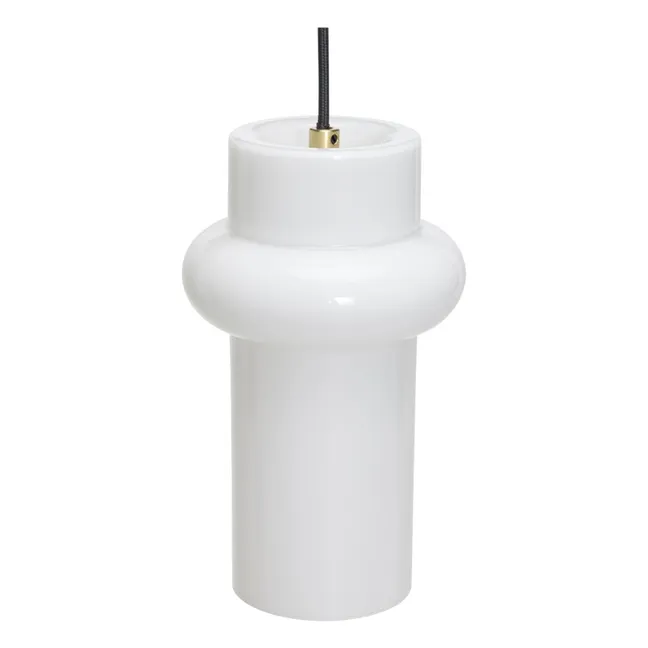 Suspensions en verre Pilule haut | Blanc