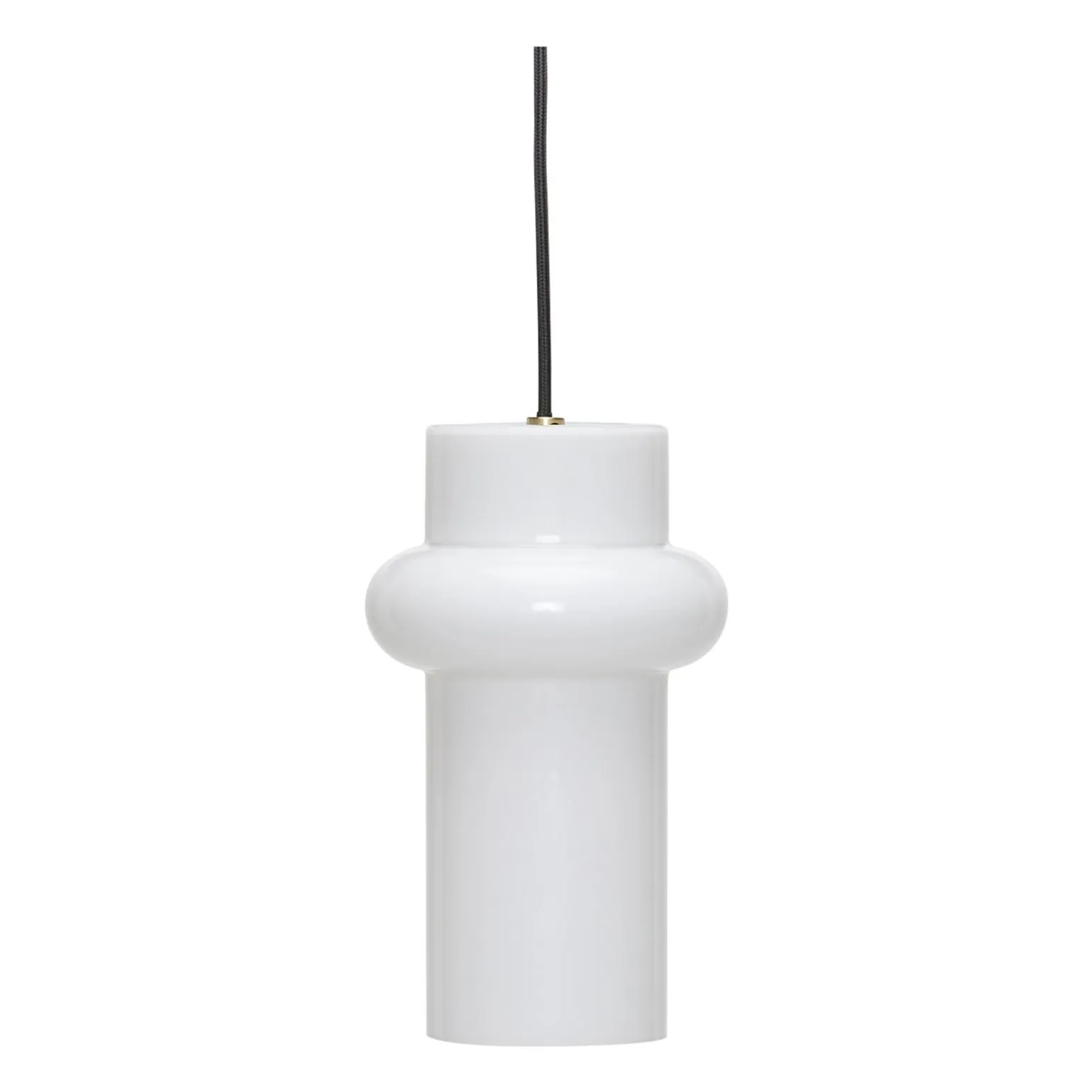 Hübsch White Glass Suspensions Pill Top
