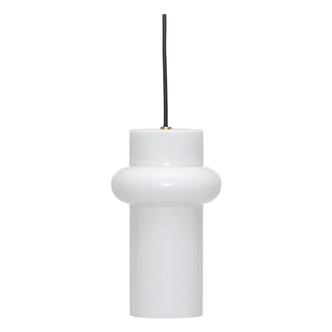 Suspensions en verre Pilule haut | Blanc