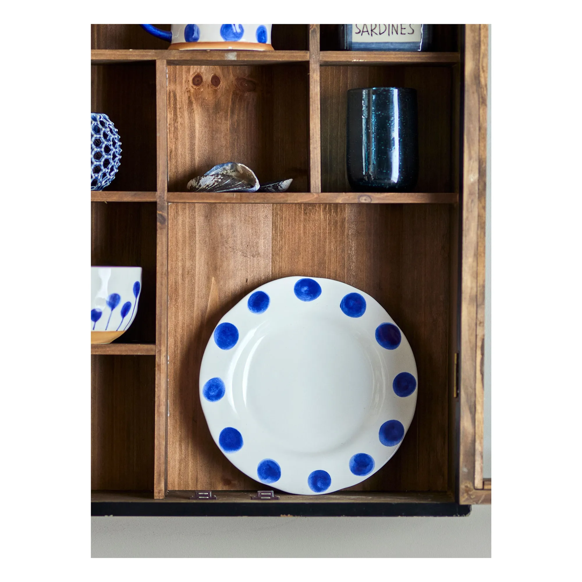 Assiettes à dessert Linora - Set de 3 | Bleu- Image produit n°5