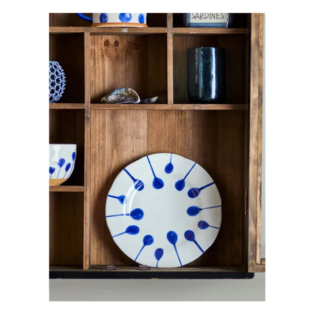 Linora dessert plates - Set of 3 | Blue