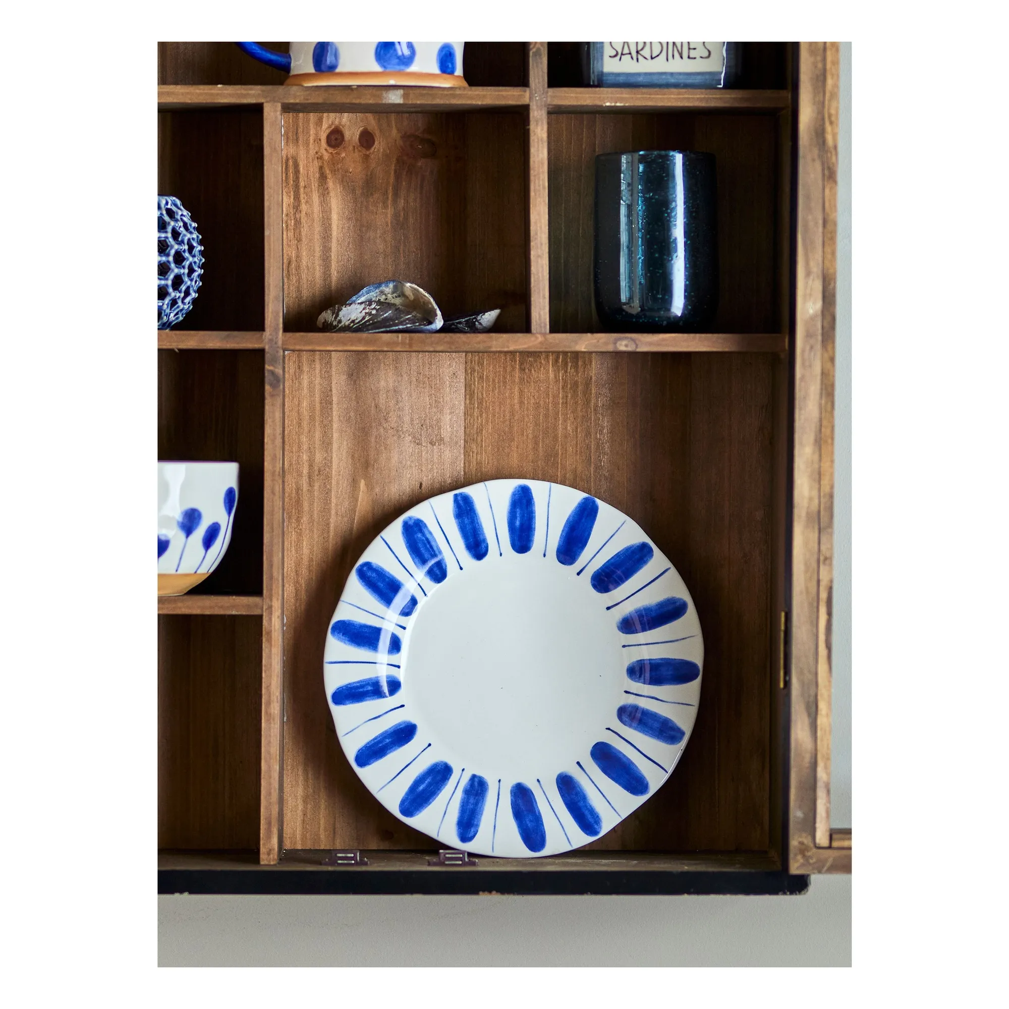 Assiettes à dessert Linora - Set de 3 | Bleu- Image produit n°2