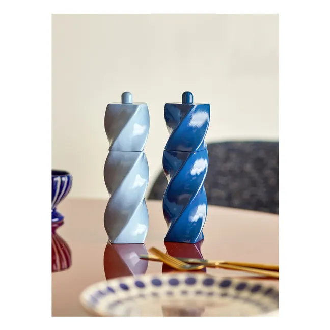 Riley salt and pepper shakers | Blue