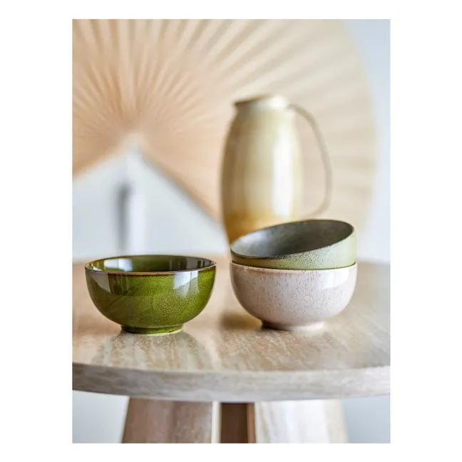 Cuencos de gres Addison - Lote de 3 | Verde