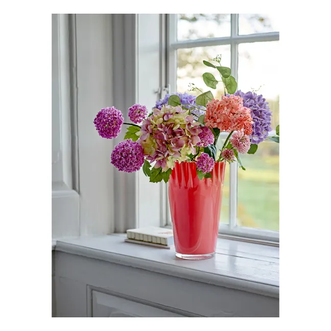 Janine glass vase | Coral