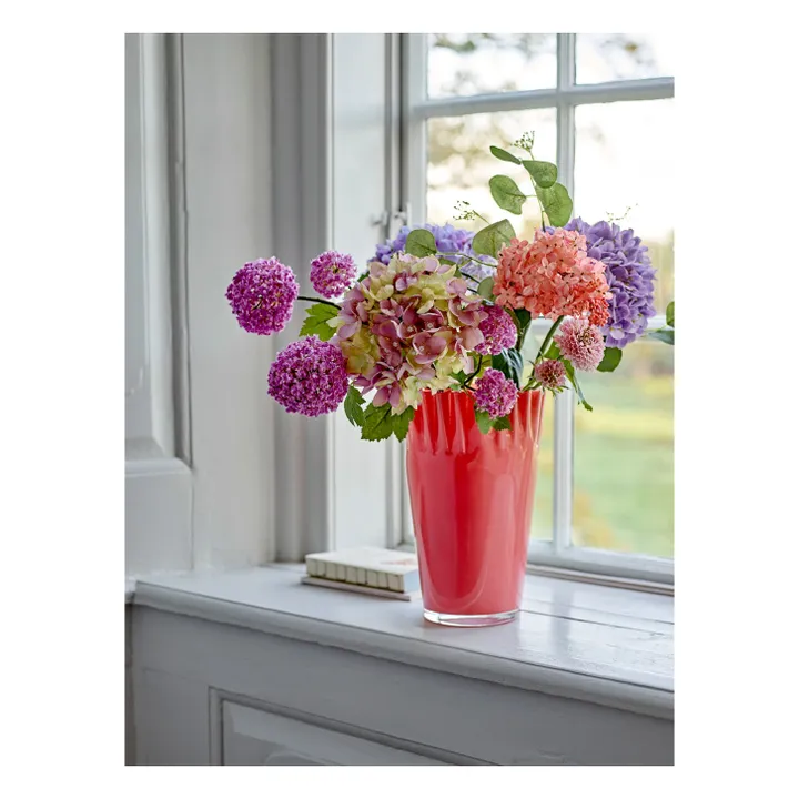 Janine glass vase | Coral- Product image n°2