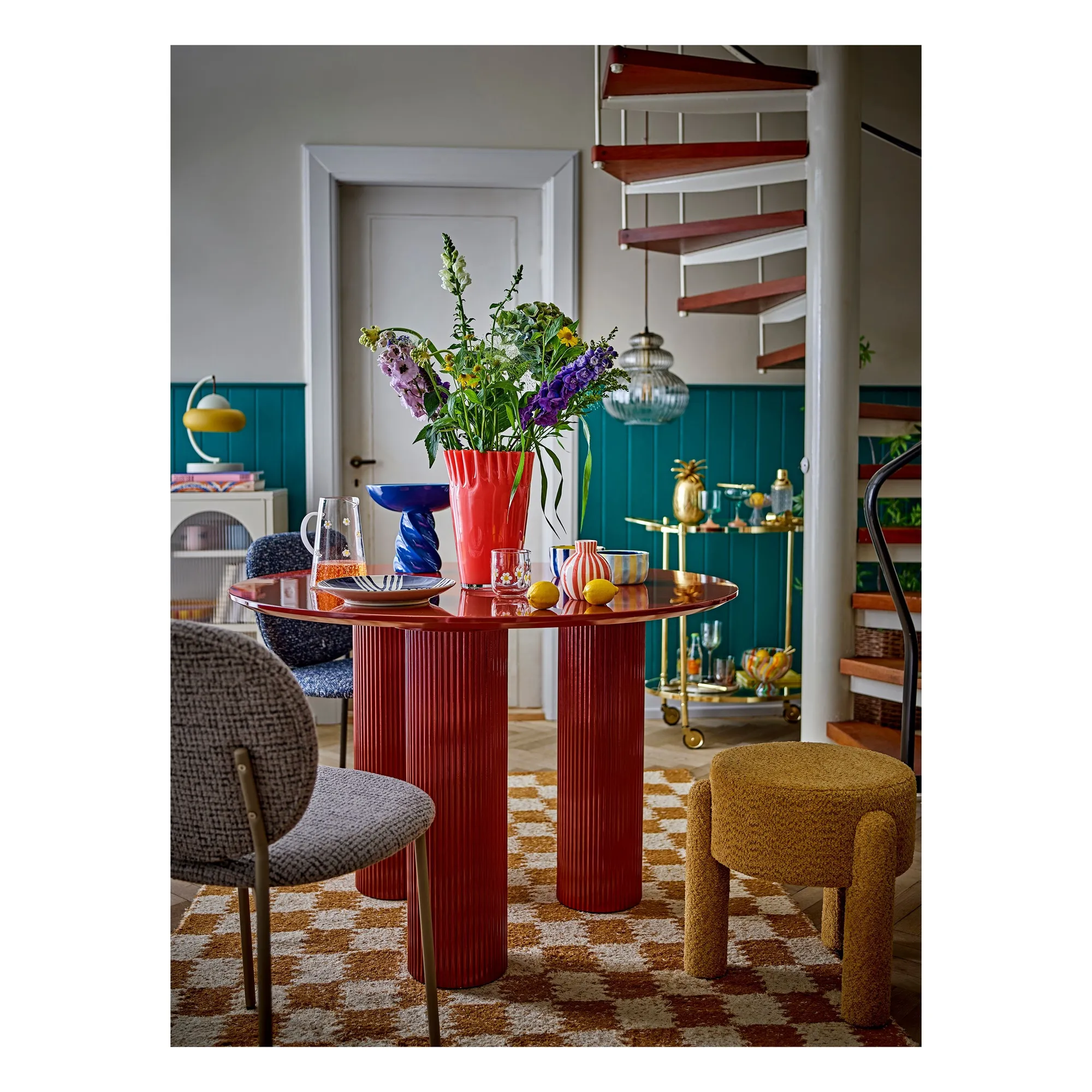 Vase en verre Janine | Corail- Image produit n°4