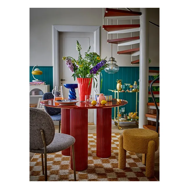 Janine glass vase | Coral