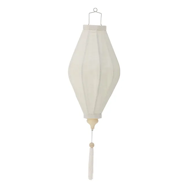 Pomp decorative fabric suspension | White