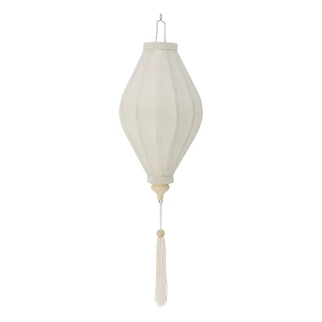 Pomp decorative fabric suspension | White