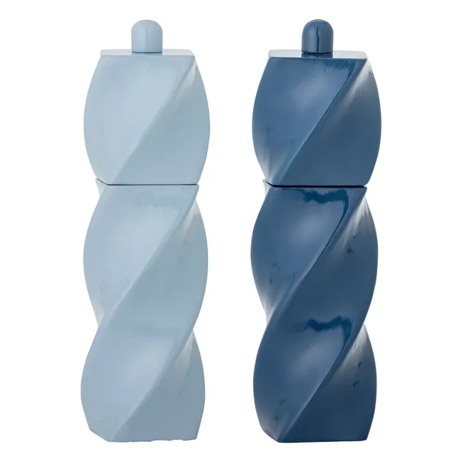 Salière et poivrière Riley | Bleu