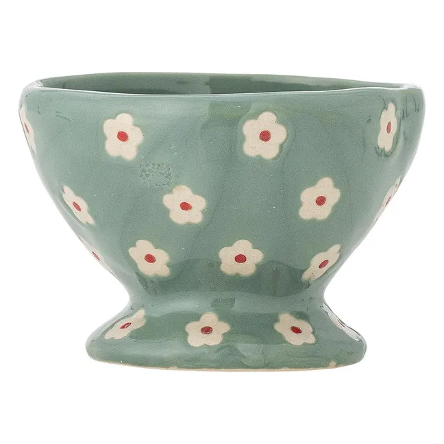 Cuenco de gres con flores Nini | Azul