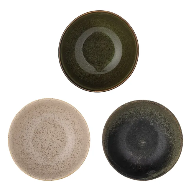 Cuencos de gres Addison - Lote de 3 | Verde