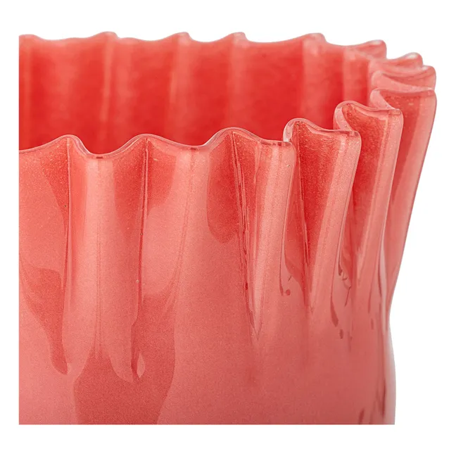 Janine glass vase | Coral