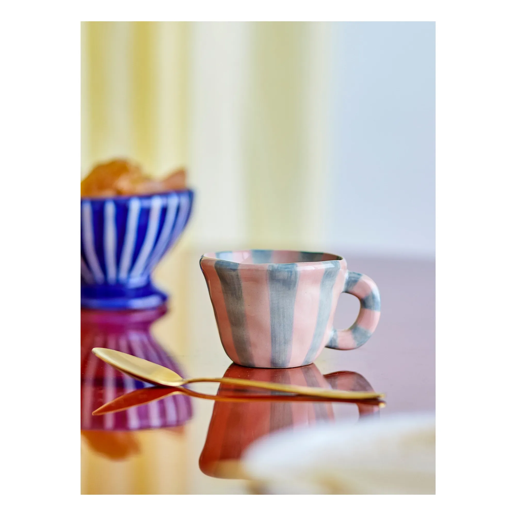 Tasse en grès Nini | Rose- Image produit n°1