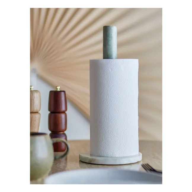 Emy marble paper towel holder | Green