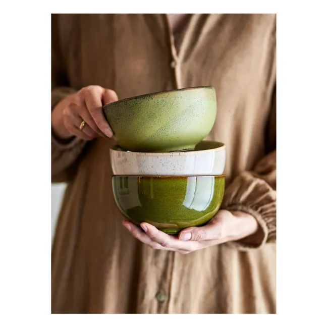 Cuencos de gres Addison - Lote de 3 | Verde