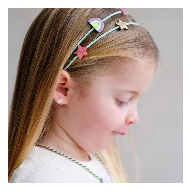 Boucles d'oreilles autocollantes Licorne | 	Lilas