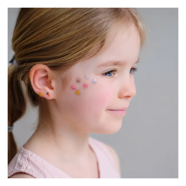 Boucles d'oreilles autocollantes Pâques | Jaune