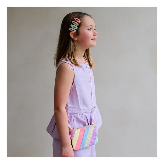 Bolso de rayas | Lila