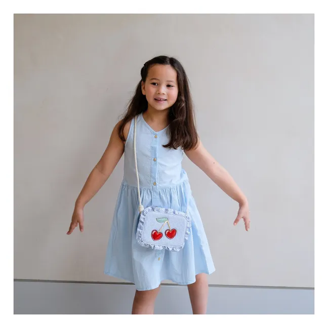 Sac Cerise Rayé | Bleu