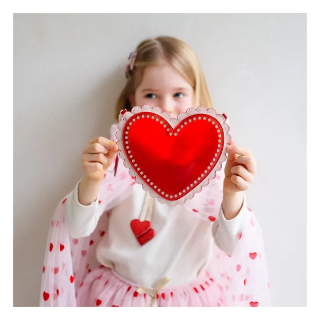 Festoon Heart bag | Red